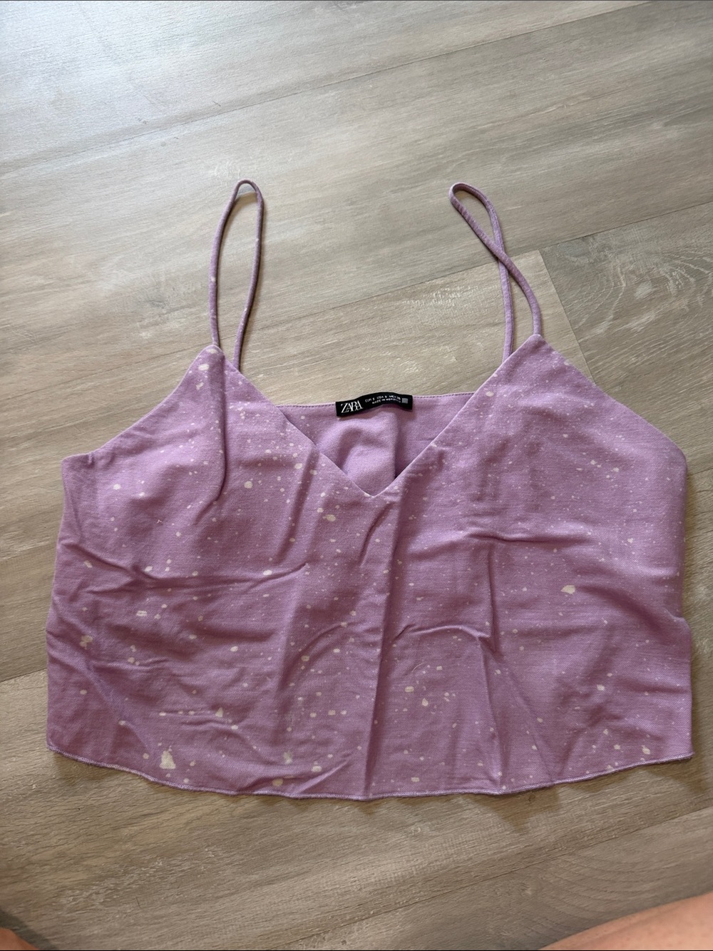 Zara cropped tank size small